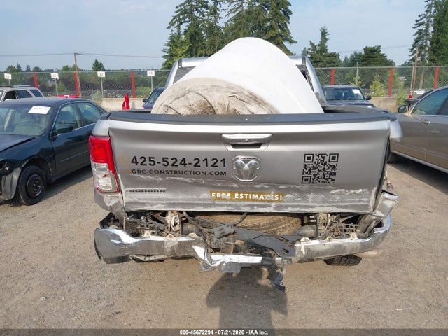 45672294 :رقم المزاد ، 1C6RRFFG2NN383364 vin ، 2022 Ram 1500 Big Horn مزاد بيع