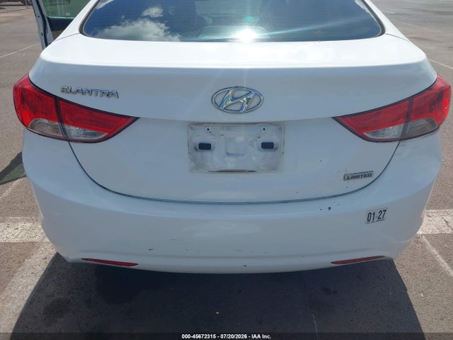 2012 Hyundai Elantra Limited მანქანა იყიდება აუქციონზე, vin: 5NPDH4AE9CH145752, აუქციონის ნომერი: 45672315