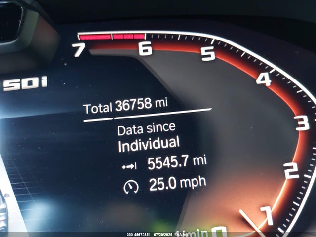 Продаж на аукціоні авто 2020 Bmw X5 M50i, vin: 5UXJU4C00L9C37620, номер лоту: 45672351