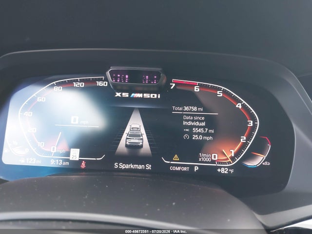 Продаж на аукціоні авто 2020 Bmw X5 M50i, vin: 5UXJU4C00L9C37620, номер лоту: 45672351