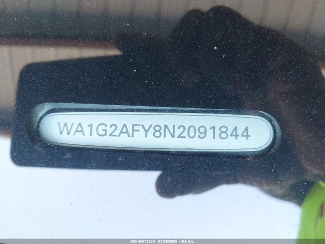 45672360 :رقم المزاد ، WA1G2AFY8N2091844 vin ، 2022 Audi Q5 Premium 55 Tfsi E S Line Quattro S Tronic مزاد بيع