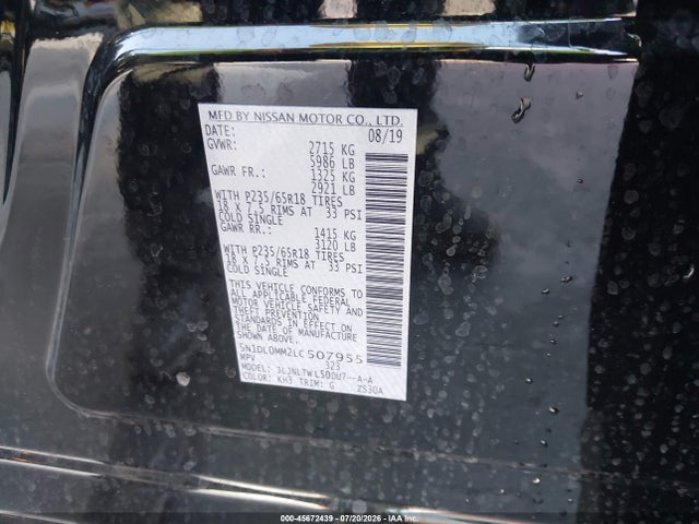 Продаж на аукціоні авто 2020 Infiniti Qx60 Luxe Awd, vin: 5N1DL0MM2LC507955, номер лоту: 45672439