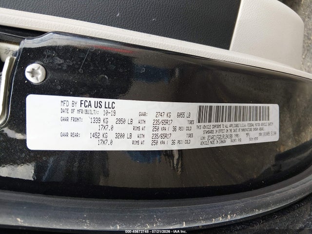 Chrysler Pacifica Touring 2020 2C4RC1FG2LR124189 Image 9