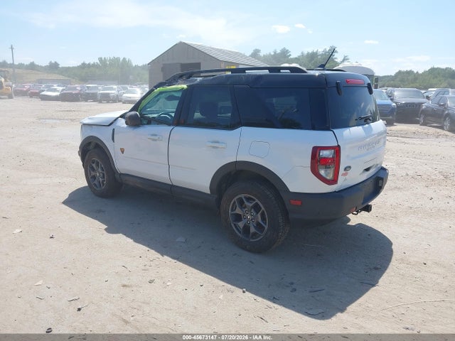45673147 :رقم المزاد ، 3FMCR9D92MRA30568 vin ، 2021 Ford Bronco Sport Badlands مزاد بيع