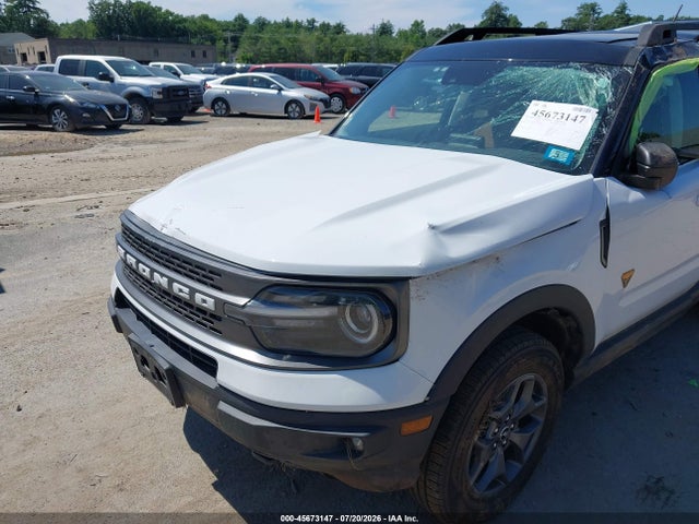 45673147 :رقم المزاد ، 3FMCR9D92MRA30568 vin ، 2021 Ford Bronco Sport Badlands مزاد بيع