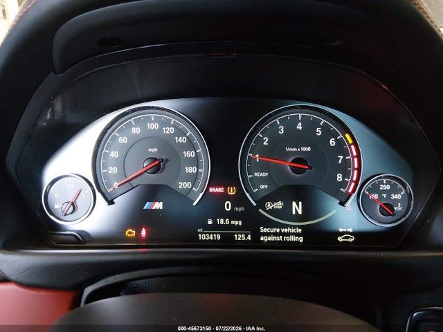 45673150 :رقم المزاد ، WBS3C9C57FP803431 vin ، 2015 Bmw M3 مزاد بيع