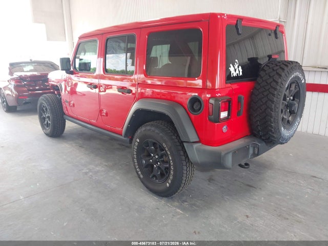 Продаж на аукціоні авто 2021 Jeep Wrangler Unlimited Willys 4x4, vin: 1C4HJXDG2MW744007, номер лоту: 45673183
