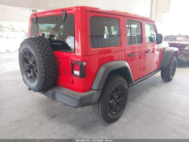 Продаж на аукціоні авто 2021 Jeep Wrangler Unlimited Willys 4x4, vin: 1C4HJXDG2MW744007, номер лоту: 45673183