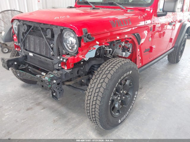 Продаж на аукціоні авто 2021 Jeep Wrangler Unlimited Willys 4x4, vin: 1C4HJXDG2MW744007, номер лоту: 45673183