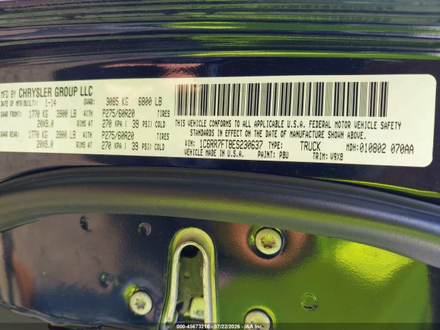 RAM 1500 Express 2014 1C6RR7FT8ES230637 Image 9