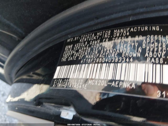 Продажа на аукционе авто 2004 Toyota Avalon Xl, vin: 4T1BF28B04U383344, номер лота: 45673506
