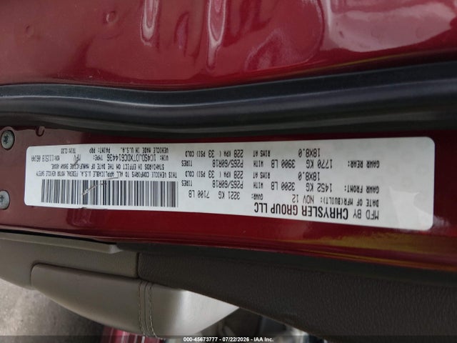 2013 Dodge Durango Crew მანქანა იყიდება აუქციონზე, vin: 1C4SDJDTXDC614436, აუქციონის ნომერი: 45673777