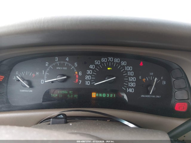 Продаж на аукціоні авто 2002 Buick Park Avenue, vin: 1G4CW54K724193159, номер лоту: 45673781
