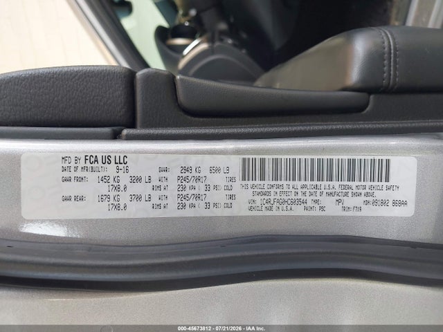 Jeep Grand Cherokee Laredo 2017 1C4RJFAG0HC603544 Image 9