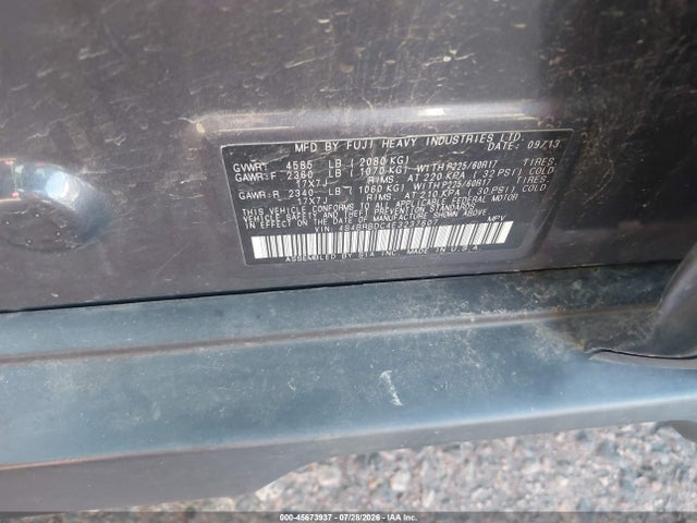 Продаж на аукціоні авто 2014 Subaru Outback 2.5i Premium, vin: 4S4BRBDC4E3237607, номер лоту: 45673937