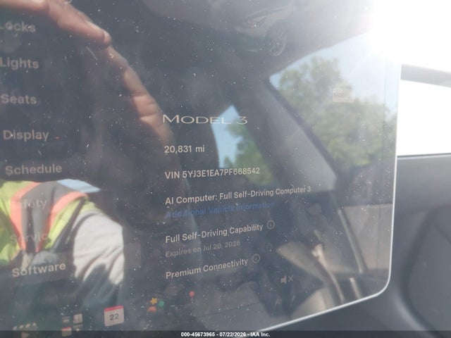 Продаж на аукціоні авто 2023 Tesla Model 3 Rear-wheel Drive, vin: 5YJ3E1EA7PF668542, номер лоту: 45673965