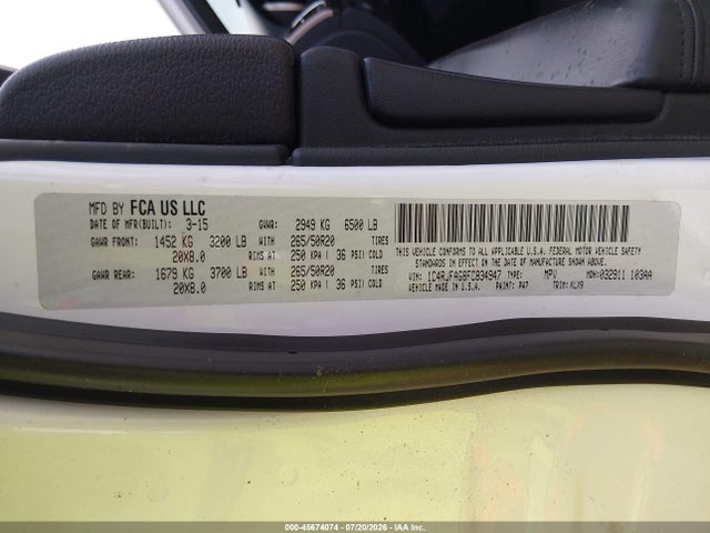 Jeep Grand Cherokee Altitude 2015 1C4RJFAG8FC834947 Image 9