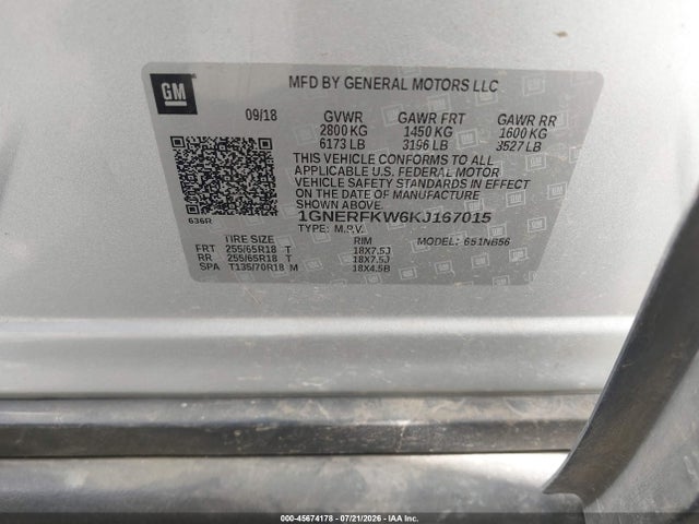 Chevrolet Traverse Ls 2019 1GNERFKW6KJ167015 Image 9