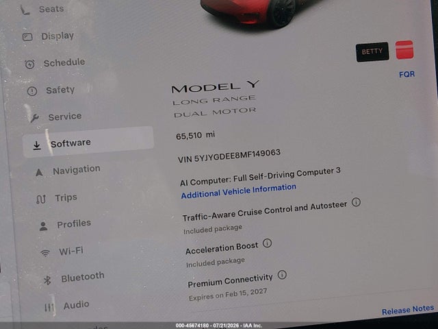 5YJYGDEE8MF149063 Tesla Model Y Long Range Dual Motor All-wheel Drive
