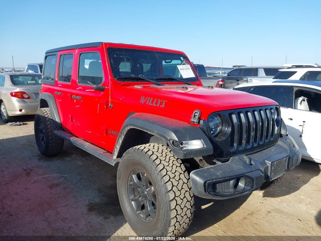 2022 Jeep Wrangler Unlimited Willys 4x4 მანქანა იყიდება აუქციონზე, vin: 1C4HJXDG2NW181350, აუქციონის ნომერი: 45674250