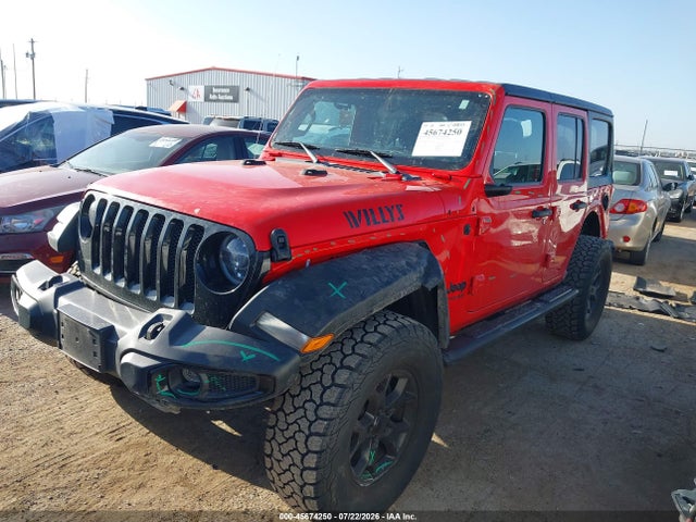 2022 Jeep Wrangler Unlimited Willys 4x4 მანქანა იყიდება აუქციონზე, vin: 1C4HJXDG2NW181350, აუქციონის ნომერი: 45674250
