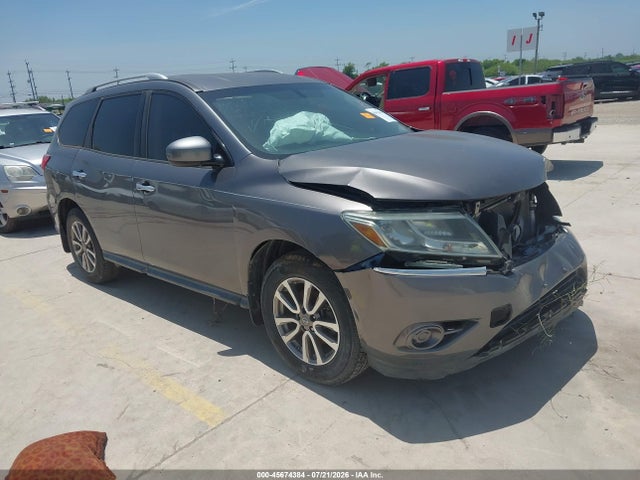 2016 Nissan Pathfinder S მანქანა იყიდება აუქციონზე, vin: 5N1AR2MNXGC604655, აუქციონის ნომერი: 45674384