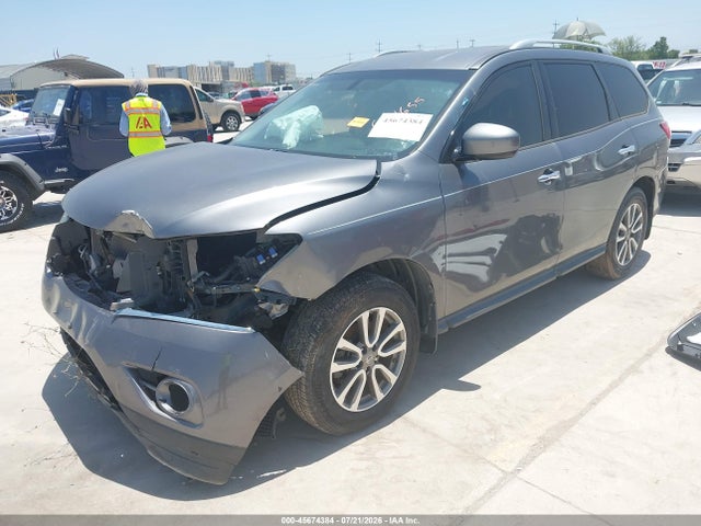 2016 Nissan Pathfinder S მანქანა იყიდება აუქციონზე, vin: 5N1AR2MNXGC604655, აუქციონის ნომერი: 45674384