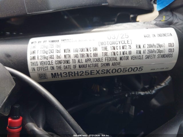 Yamaha Yfz320 A 2025 MH3RH25EXSK005005 Image 10