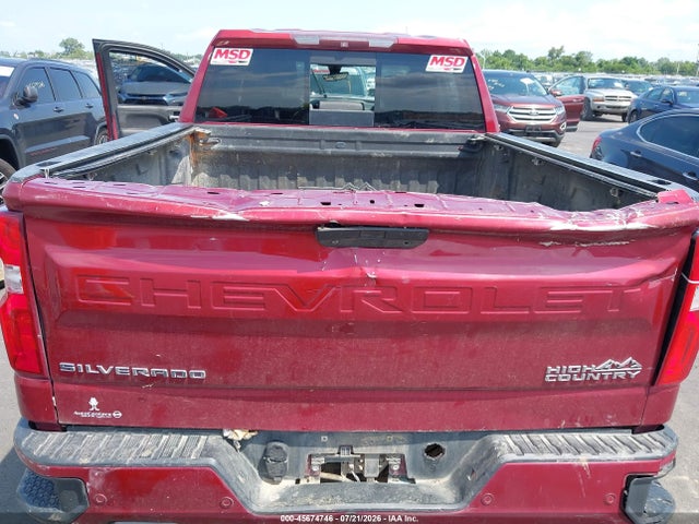 2019 Chevrolet Silverado 1500 High Country მანქანა იყიდება აუქციონზე, vin: 1GCUYHEL1KZ279257, აუქციონის ნომერი: 45674746
