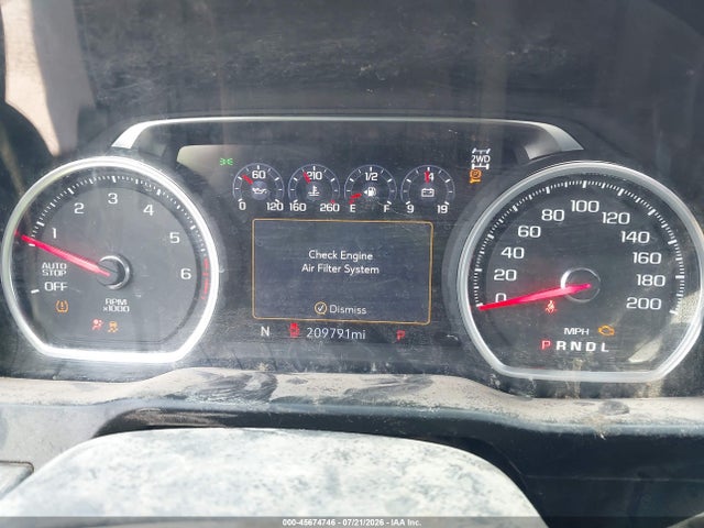 2019 Chevrolet Silverado 1500 High Country მანქანა იყიდება აუქციონზე, vin: 1GCUYHEL1KZ279257, აუქციონის ნომერი: 45674746