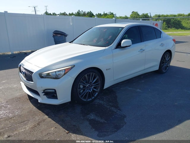 2016 Infiniti Q50 3.0t Red Sport 400 მანქანა იყიდება აუქციონზე, vin: JN1FV7AP0GM420542, აუქციონის ნომერი: 45674886