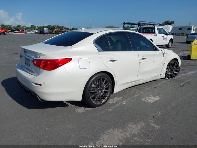 2016 Infiniti Q50 3.0t Red Sport 400 მანქანა იყიდება აუქციონზე, vin: JN1FV7AP0GM420542, აუქციონის ნომერი: 45674886