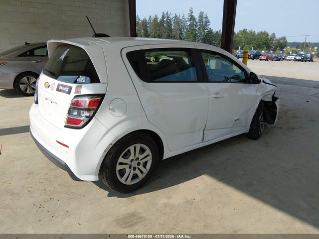 2020 Chevrolet Sonic Fwd  1fl 5-door მანქანა იყიდება აუქციონზე, vin: 1G1JG6SB4L4121766, აუქციონის ნომერი: 45675109