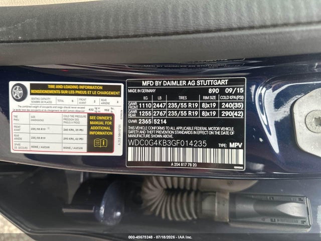 Продажа на аукционе авто 2016 Mercedes-benz Glc 300 4matic, vin: WDC0G4KB3GF014235, номер лота: 45675248