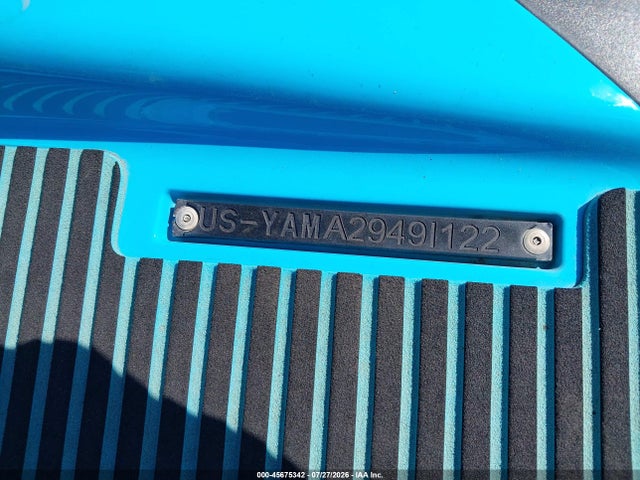45675342 :رقم المزاد ، YAMA2949I122 vin ، 2021 Yamaha Vx Cruiser Ho W مزاد بيع