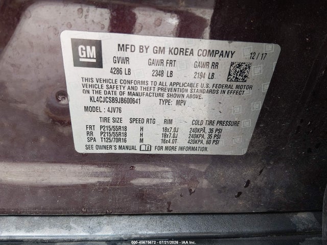 Buick Encore Essence 2018 KL4CJCSB9JB600641 Image 9