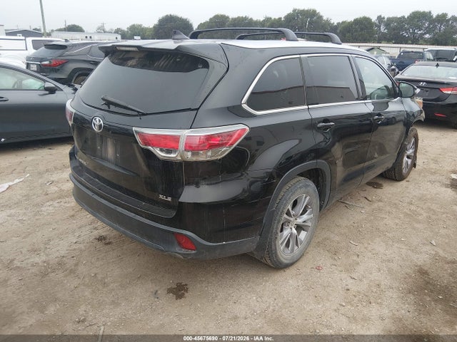 Продаж на аукціоні авто 2015 Toyota Highlander Xle V6, vin: 5TDKKRFH0FS092141, номер лоту: 45675690