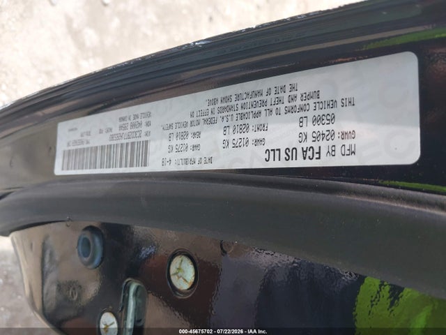 Aukcja sprzedaży 2018 Dodge Challenger R/t, vin: 2C3CDZBT7JH265383, numer aukcji: 45675702