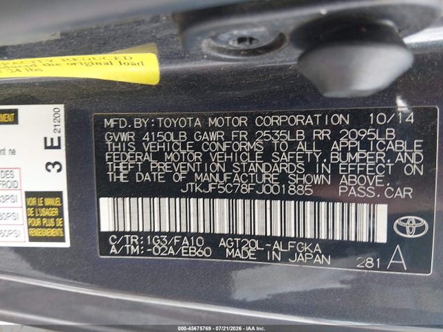 Scion TC 2015 JTKJF5C78FJ001885 Image 9