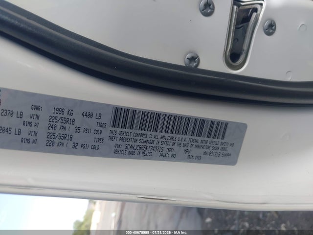 3C4NJCBB5KT743715 Jeep Compass Altitude Fwd