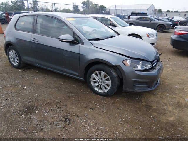 2015 Volkswagen Golf Tsi S 2-door მანქანა იყიდება აუქციონზე, vin: 3VW917AU5FM057733, აუქციონის ნომერი: 45676048