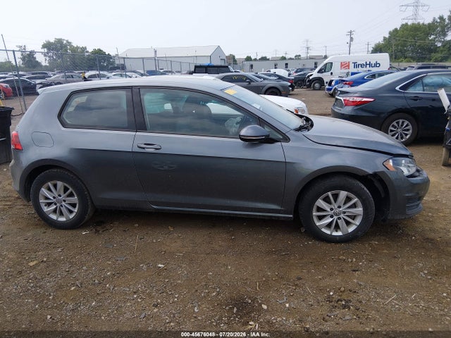 2015 Volkswagen Golf Tsi S 2-door მანქანა იყიდება აუქციონზე, vin: 3VW917AU5FM057733, აუქციონის ნომერი: 45676048