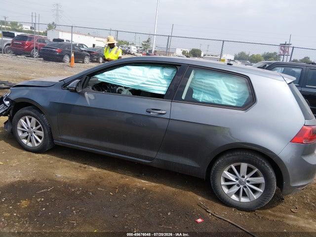 2015 Volkswagen Golf Tsi S 2-door მანქანა იყიდება აუქციონზე, vin: 3VW917AU5FM057733, აუქციონის ნომერი: 45676048