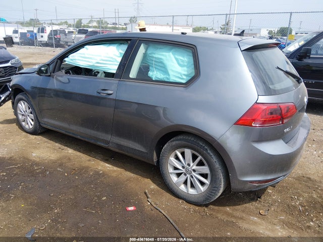 2015 Volkswagen Golf Tsi S 2-door მანქანა იყიდება აუქციონზე, vin: 3VW917AU5FM057733, აუქციონის ნომერი: 45676048