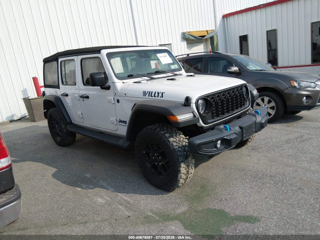 45676087 :رقم المزاد ، 1C4RJXN68RW294011 vin ، 2024 Jeep Wrangler 4xe Willys 4xe مزاد بيع