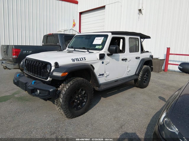 Aukcja sprzedaży 2024 Jeep Wrangler 4xe Willys 4xe, vin: 1C4RJXN68RW294011, numer aukcji: 45676087