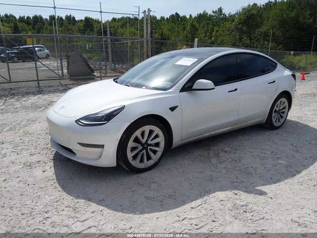 Tesla Model 3 Standard Range Plus Rear-wheel Drive 2021 5YJ3E1EAXMF048781 Image 2