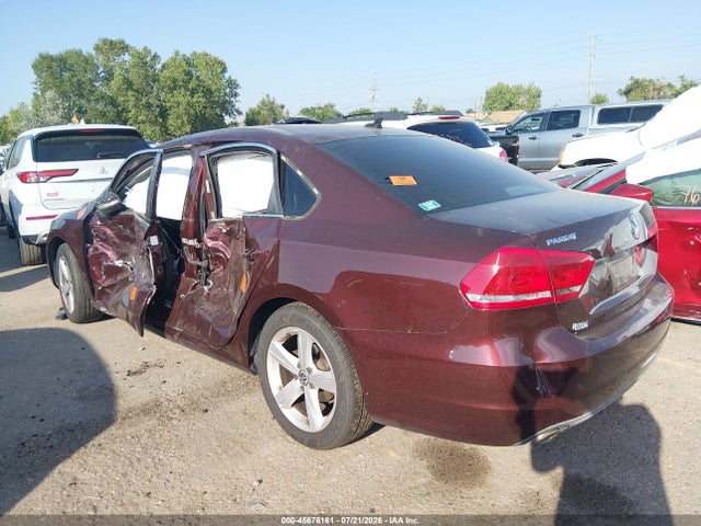 Продаж на аукціоні авто 2013 Volkswagen Passat 2.5l Se, vin: 1VWBP7A38DC034095, номер лоту: 45676161