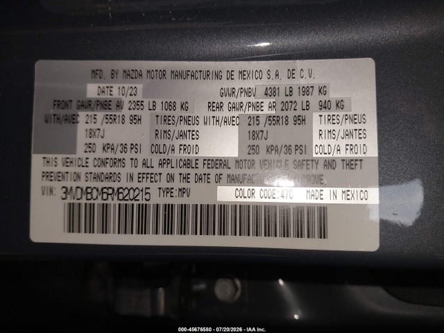 Mazda Cx-30 2.5 S Carbon Edition 2024 3MVDMBCM6RM620215 Image 9