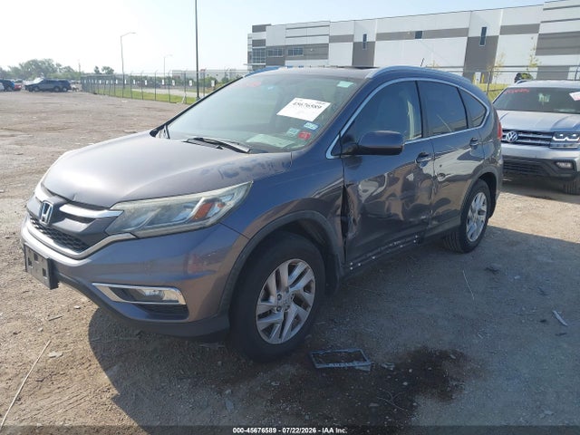 2015 Honda Cr-v Ex-l მანქანა იყიდება აუქციონზე, vin: 2HKRM3H73FH537195, აუქციონის ნომერი: 45676589